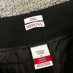 Merona black straight leg dress pants
